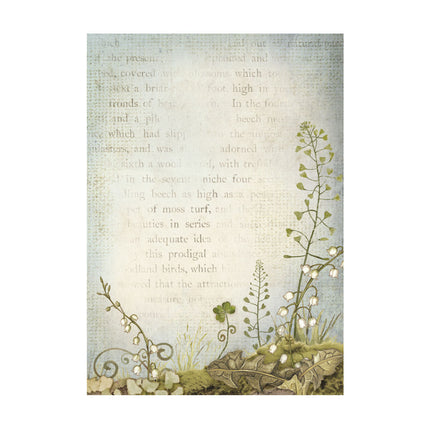 Selection 8 Rice paper A6 backgrounds - Hidden Grove