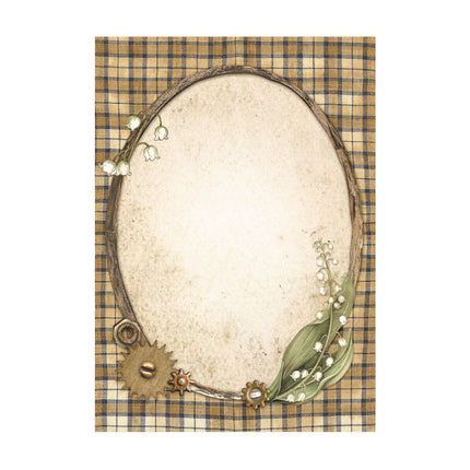 Selection 8 Rice paper A6 backgrounds - Hidden Grove