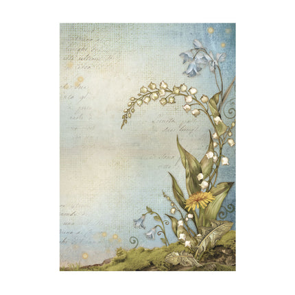 Selection 8 Rice paper A6 backgrounds - Hidden Grove