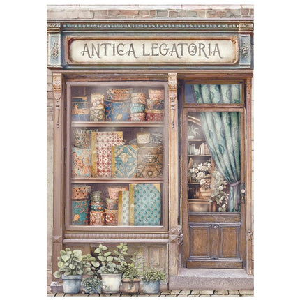 Selection 8 Rice paper A6 backgrounds - Venice City of Art