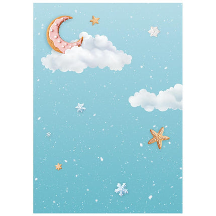 Selection 8 Rice paper A6 backgrounds - Candy Christmas