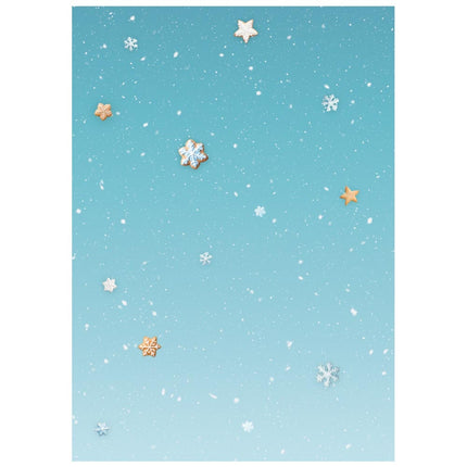 Selection 8 Rice paper A6 backgrounds - Candy Christmas