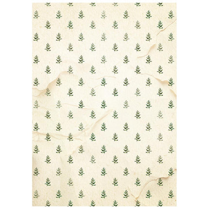 Printed 8 Rice paper A6 backgrounds selection for Art and Craft - Silent Night