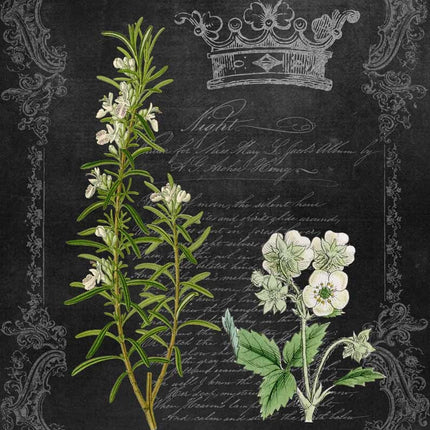 Rosemary and Wildflower Chalkboard A4