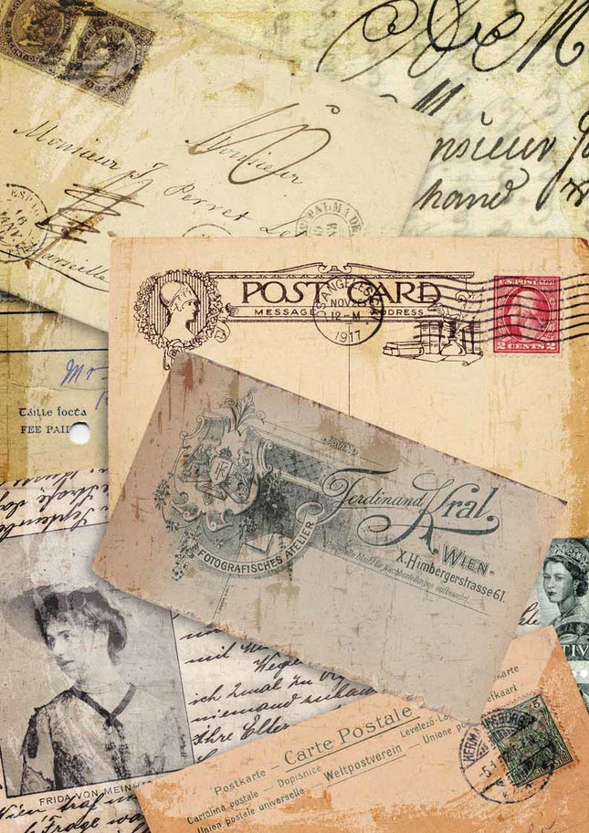 Postcard Collage A4