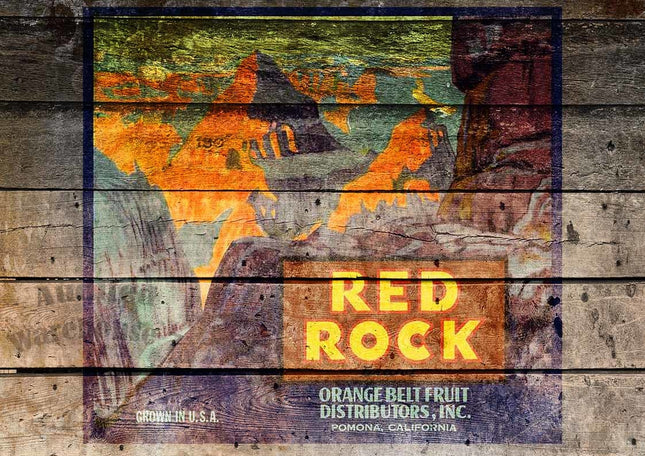 Red Rock Antique Crate A4