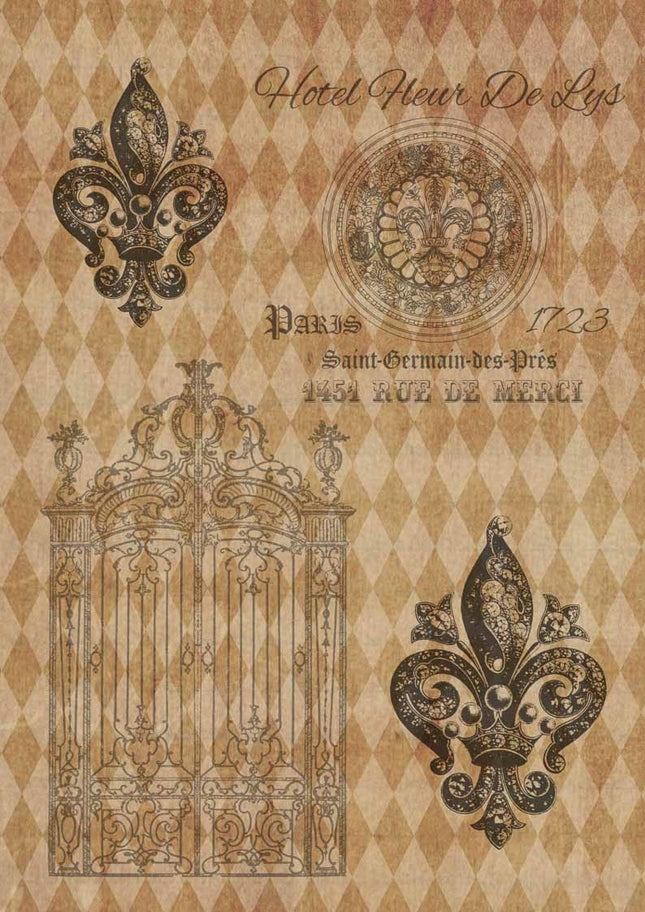 Hotel Harlequin Fleur de Lis A4
