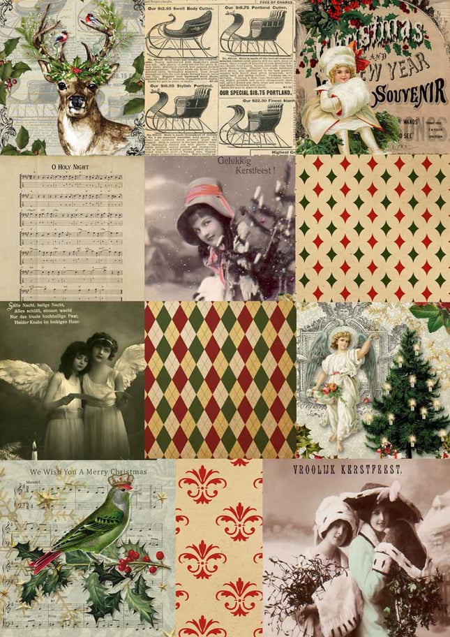 Christmas Squares A4