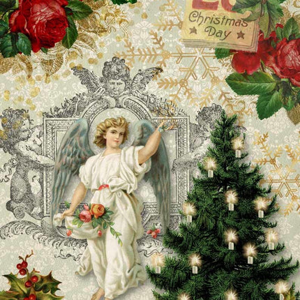 Christmas Angel with Tree A4