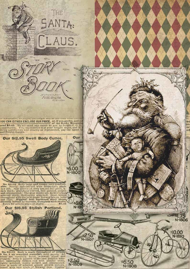 Christmas Santa Story Book A4