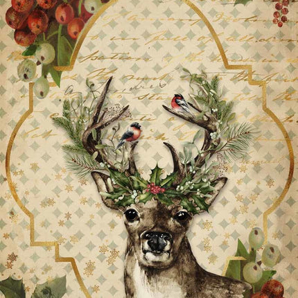 Christmas Reindeer A3