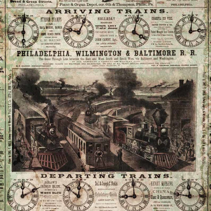 Arriving Trains A3