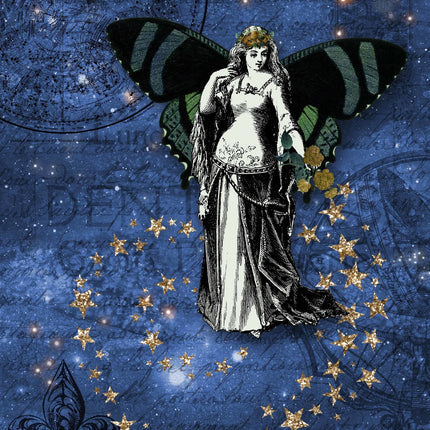 Blue Cosmic Fairy A4