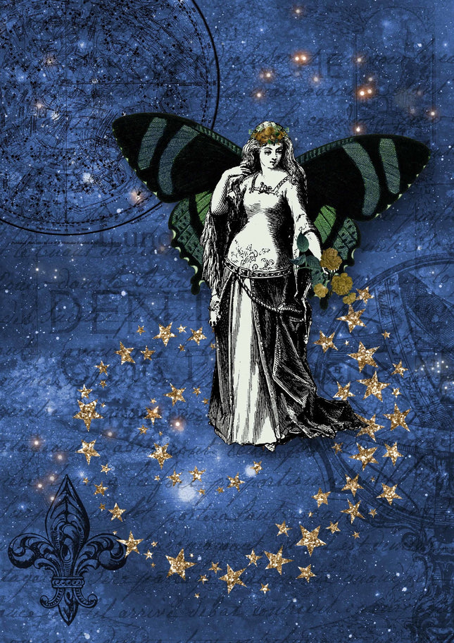 Blue Cosmic Fairy A4