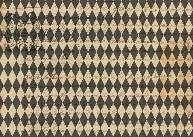 Sheila's Black Harlequin A4