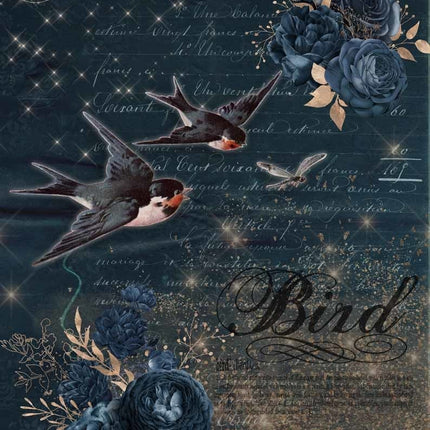 Birds in Flight A4