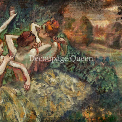 Degas Four Dancers A4