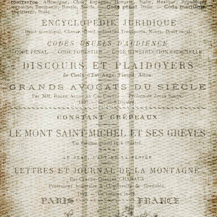 French Grain Sack A4