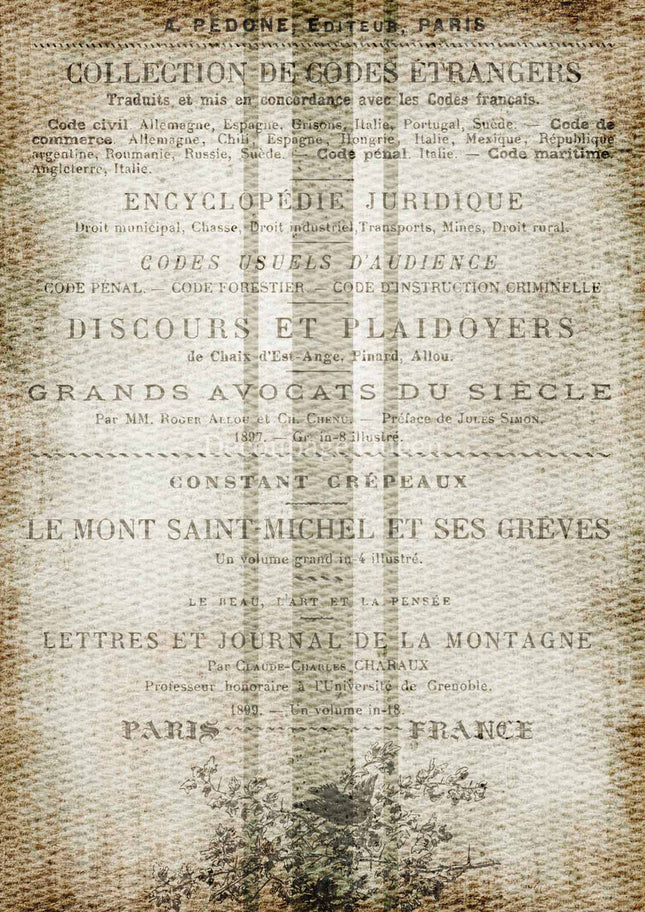 French Grain Sack A4