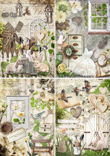 Decoupage Queen Garden 4 Pack A3