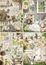 Decoupage Queen Garden 4 Pack A4