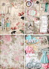 Decoupage Queen Shabby 4 Pack A4