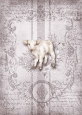 Decoupage Queen Grain Sack Lamb A4