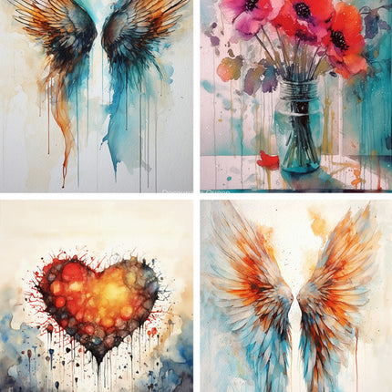 Decoupage Queen Wings and More Four Pack A4