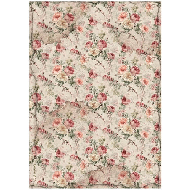 Selection 6 Rice paper A4 - House of Roses