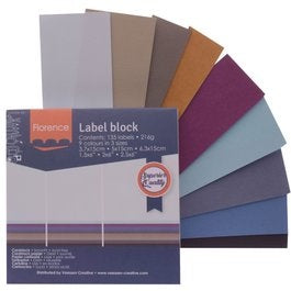 Florence • Labelblok 216g Neutrals