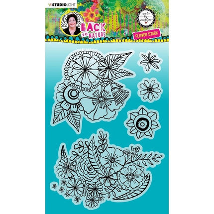 Studio Light • Back to Nature Clear Stempel Flower Stack