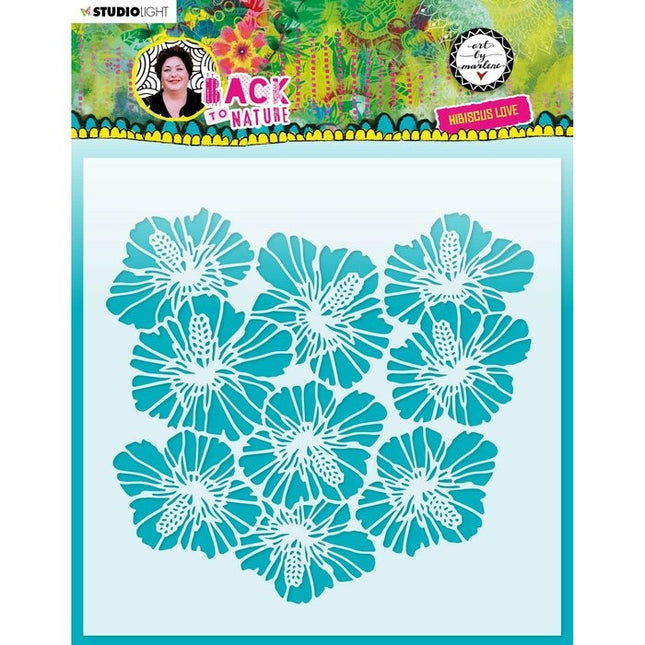 Studio Light • Back to Nature Mask Stencil Hibiscus Love