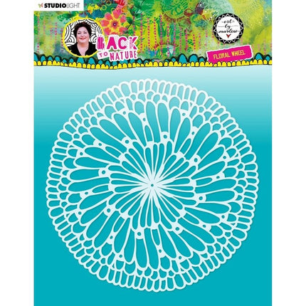 Studio Light • Back to Nature Mask Stencil Floral Wheel