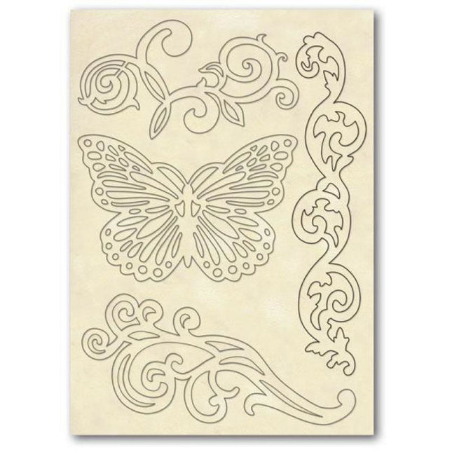 Wooden frame A5 - Butterfly