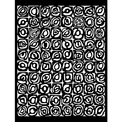 Thick stencil cm 20X25 - Bauhaus pattern