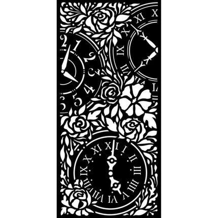 Thick stencil cm 12X25 - Garden of Promises clocks