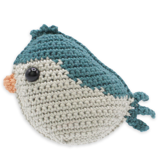 Haakpakket Vogeltje Blauw - Amigurumi DIY Kit