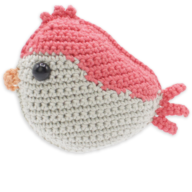 Haakpakket Vogeltje Rood - Amigurumi DIY Kit