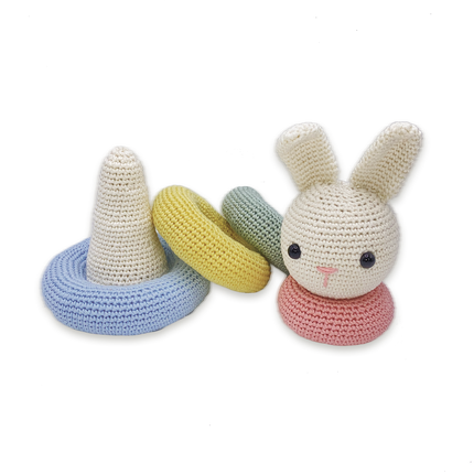 Haakpakket Stapelkonijn - Amigurumi DIY Kit