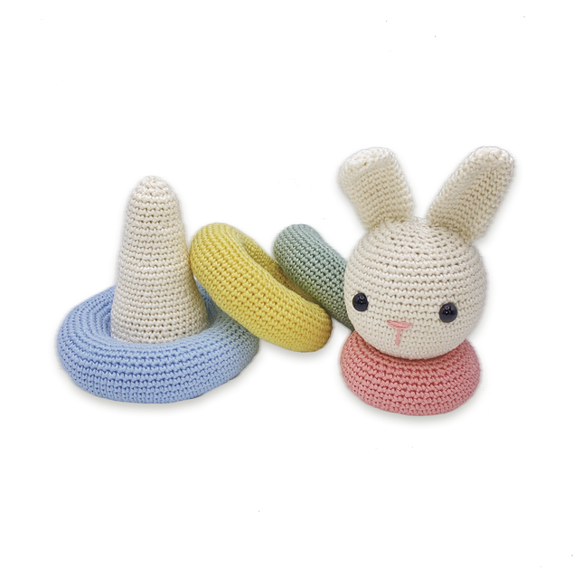 Haakpakket Stapelkonijn - Amigurumi DIY Kit