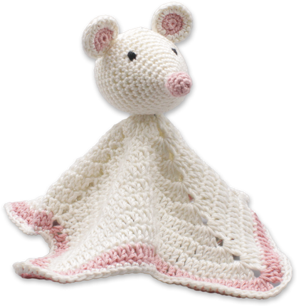 Haakpakket Knuffeldoekje Muis - Amigurumi DIY Kit