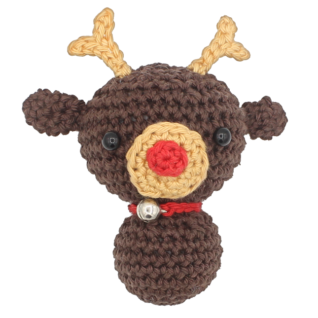 Haakpakket Mini rendier hanger - Amigurumi DIY Kit