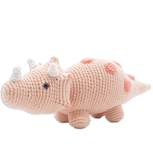 Haakpakket Dino Triceratops - Amigurumi DIY Kit