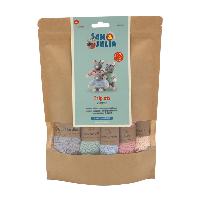 Haakpakket De drieling - Amigurumi DIY Kit