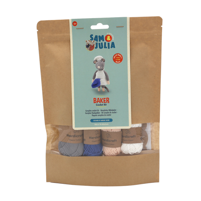 Haakpakket Bakker Muis - Amigurumi DIY Kit