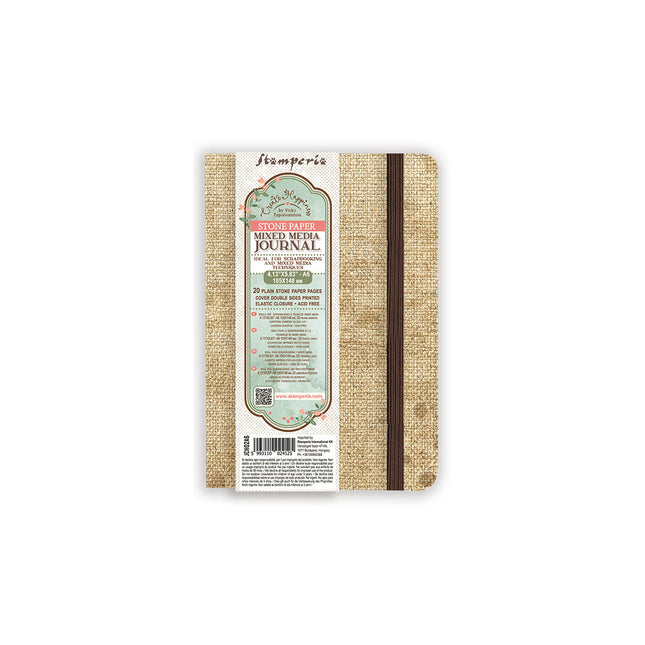Create Happiness Stone paper Mixed Media Journal A6