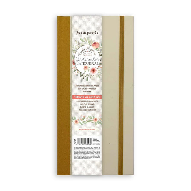 Create Happiness  Mixed Media Journal cm 10x21 watercolor pages -  gr 250