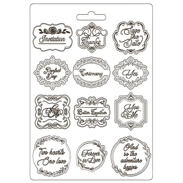 Soft Mould A4 - You and me plates