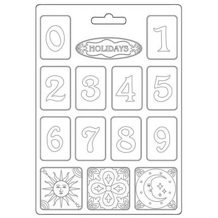 Soft Mould A4 - Blue Dream numbers
