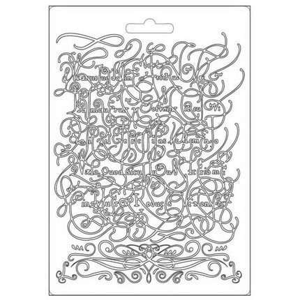 Soft Mould A5 - Romantic Garden House calligraphy